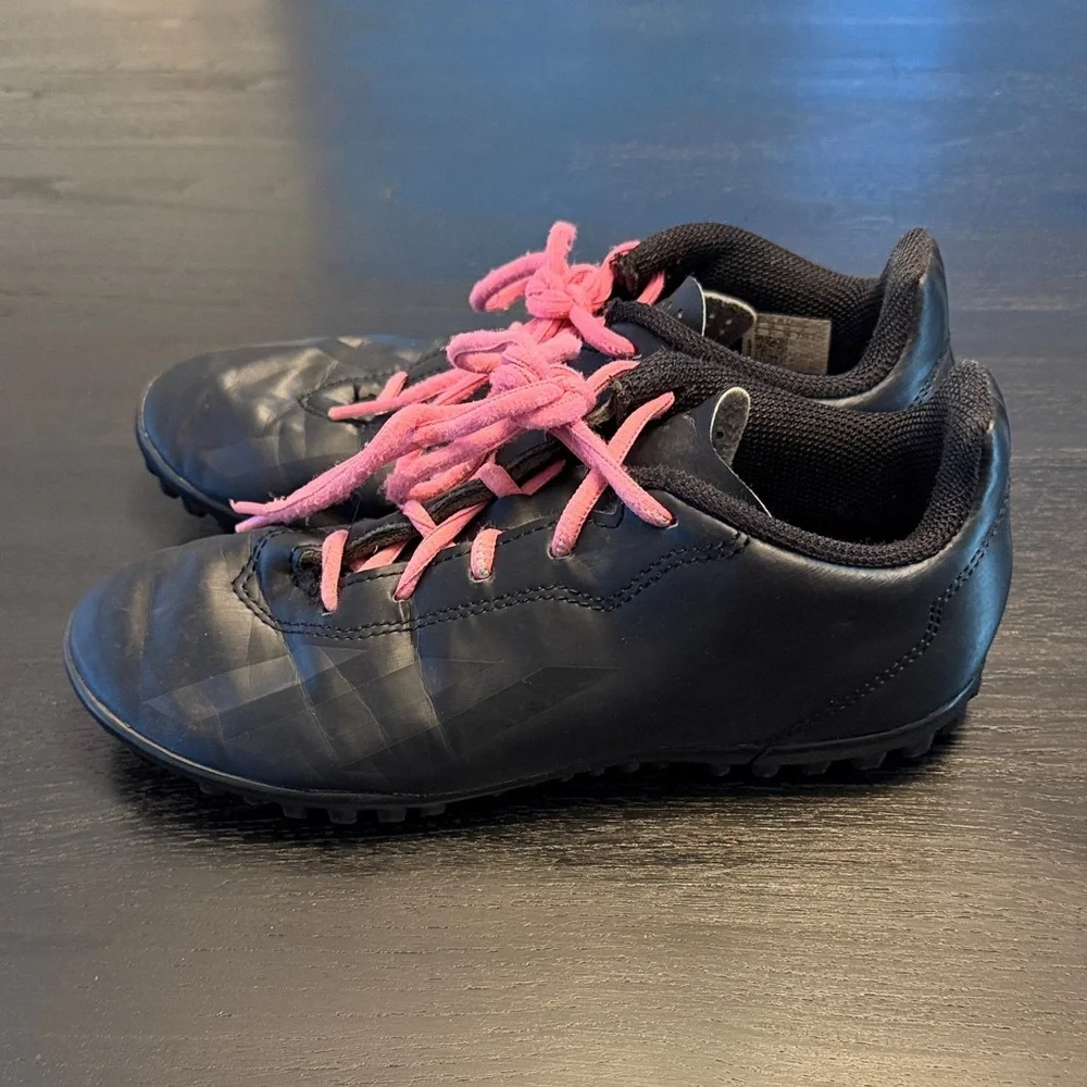 Kids Black and Pink Shoes